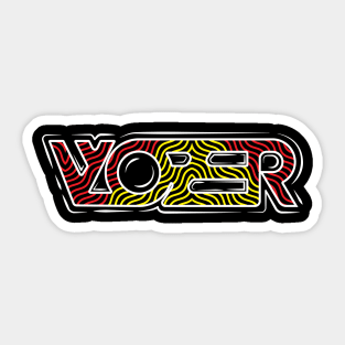 Vlozer Art Retro Sticker